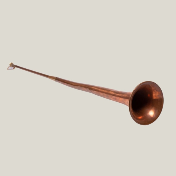 detalle trompeta cobre boquilla laton dorantes harness